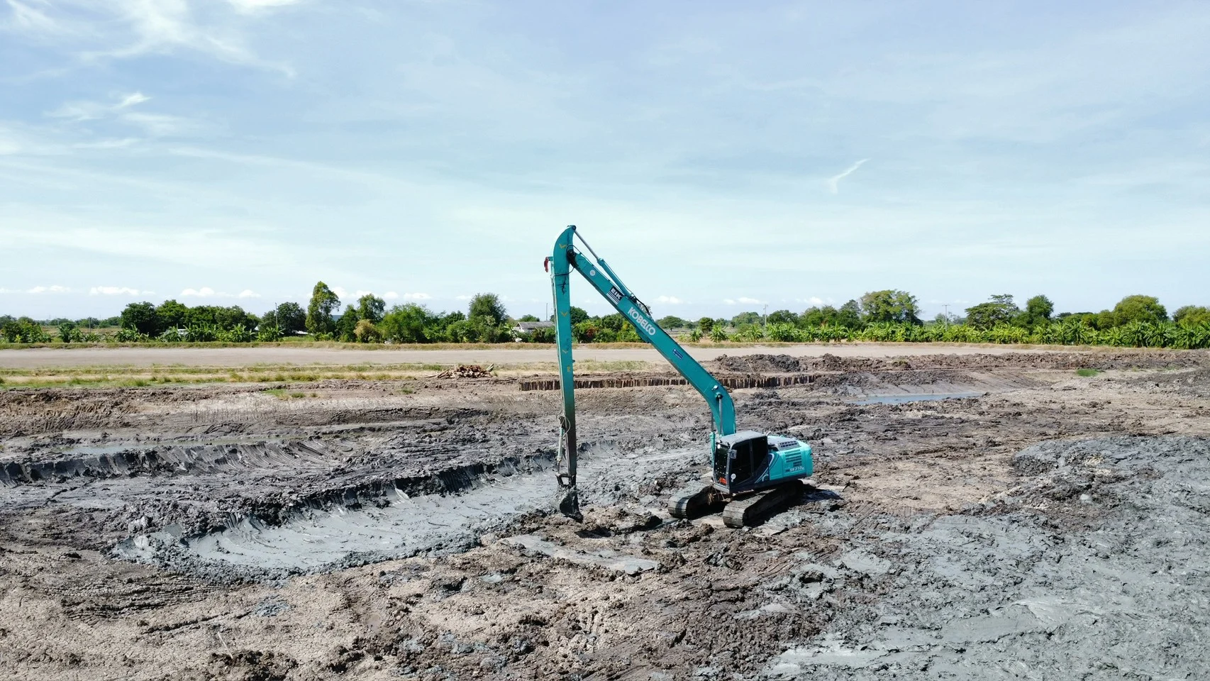 ให้เช่าแบคโฮบูมยาว